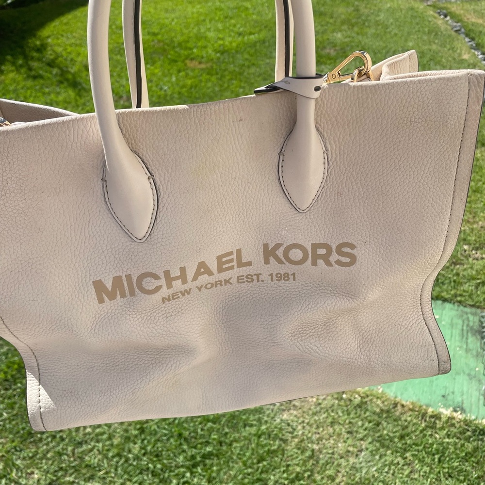 Michael Kors Large White Tote Bag